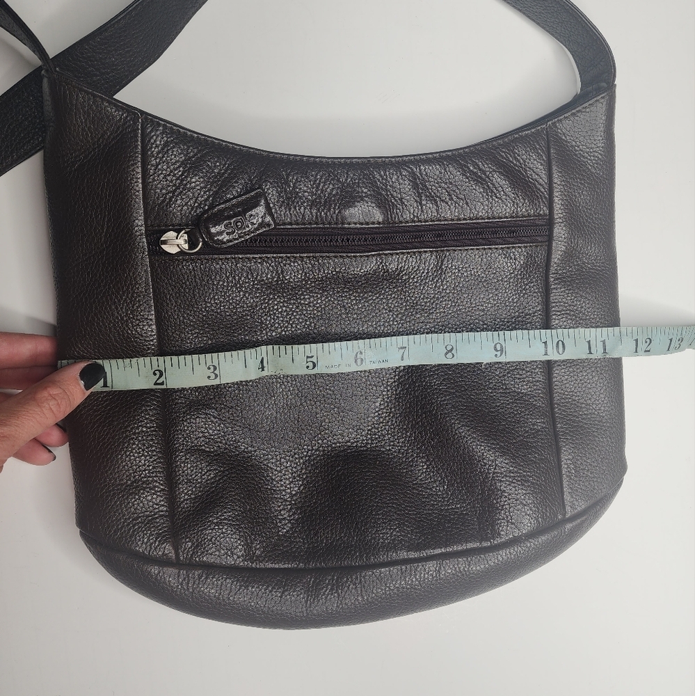 The Sak Brown Genuine Leather Shoulder Bag - Picture 9 of 10
